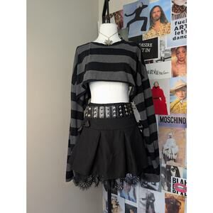 Striped Cropped Long Sleeve